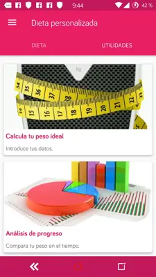 Dieta personalizada para perder peso y adelgazar android App screenshot 5